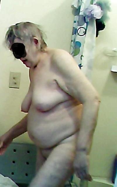8P Granny in shower