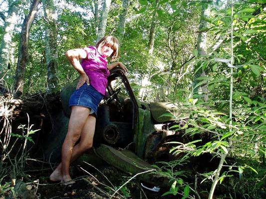 13P NEW Tommy crossdresser in the woods