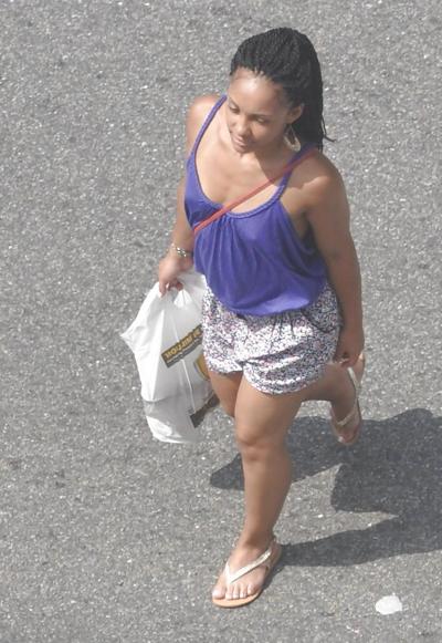 12P Harlem Girls in the Heat New York 127 - Bra-less Nipples
