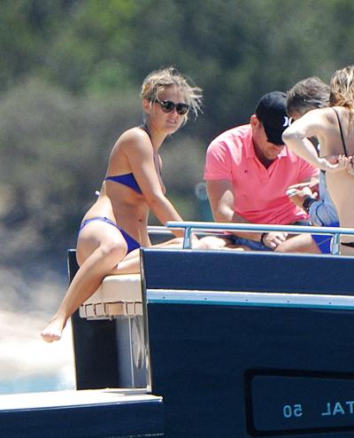 25P Bar Refaeli wearing a BIKINI in Porto Cervo Italy