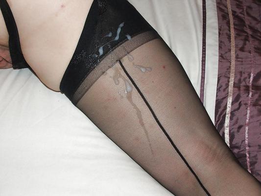 25P More cum on stockings and others