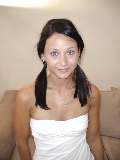 15P Cute Brunette Teen With Small Tits