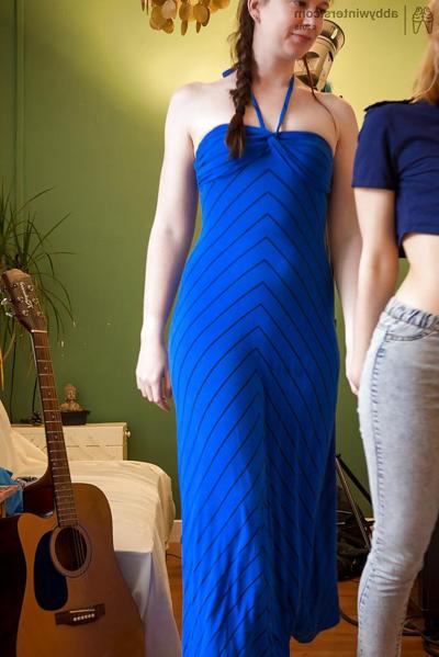 16P Geeky girls Hania and Katherine F dress naked bodies after lesbo sex