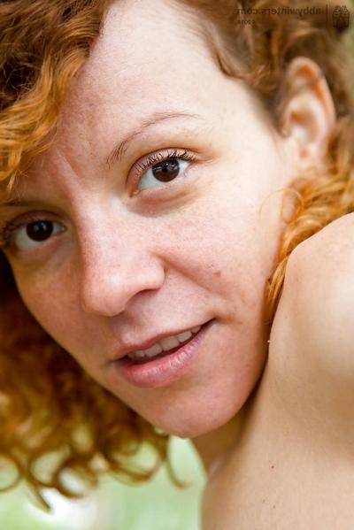 16P Fair faced amateur Roos shows off all natural looks in great outdoors