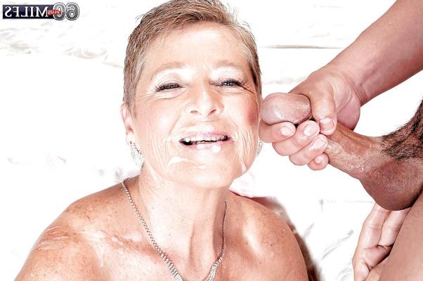16P Big boobed grandma Joanne Price giving oral sex before riding dick