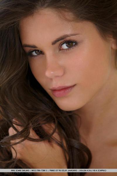 18P European lingerie model Caprice A undresses to pose for glamour spread