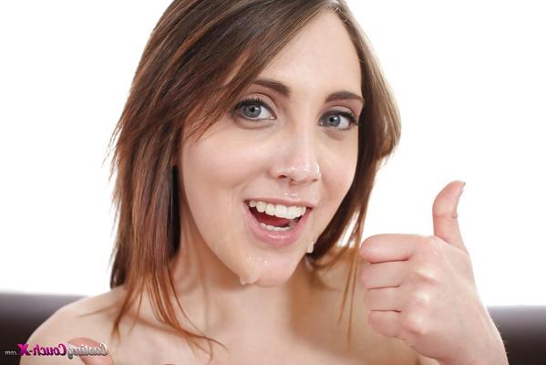 16P Nickey Huntsman demonstrates her amateur blowjob skills on camera