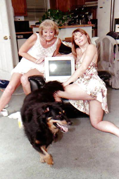 24P Mother of wife with granddaughter at home