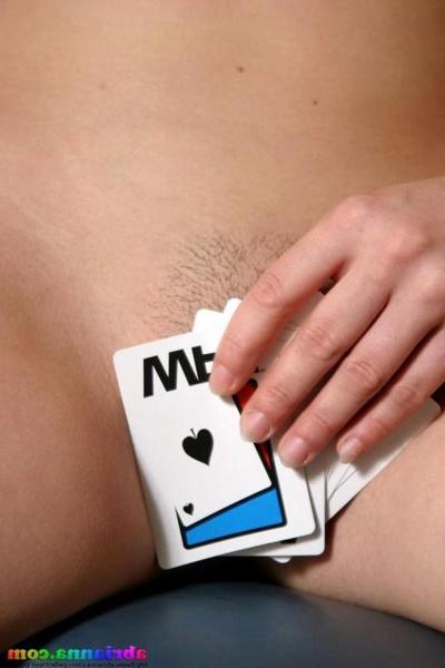 15P Abrianna plays strip poker with herself