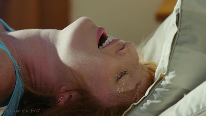16P Alexa Thomas and Lena Love get each other off while Michelle H listens and masturbates
