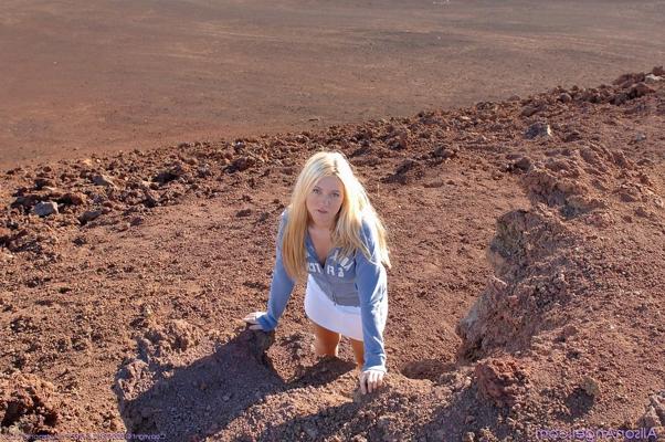 18P Pics of teen star Alison Angel getting hot on her hike