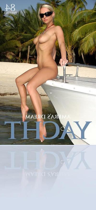 17P Pictures of Ambra's Dreams striping out of her bikini on a boat