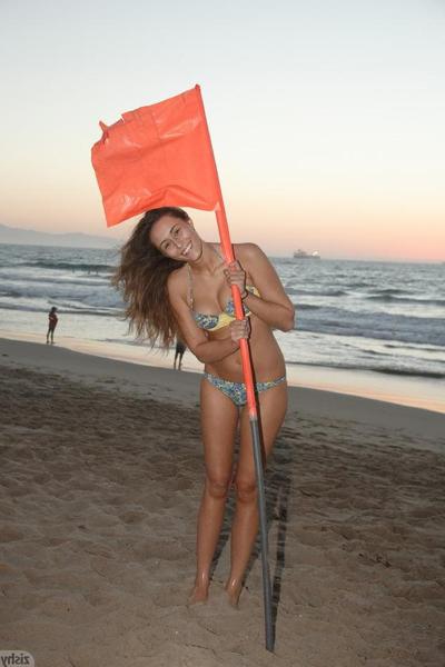 8P Hot coed Anastasia Black teases with her hot body on the beach