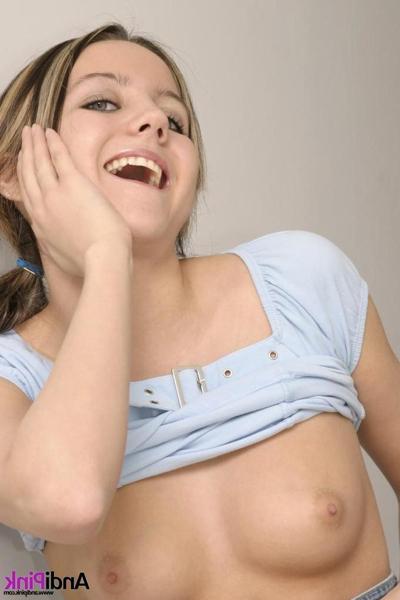 15P Pictures of Andi Pink taking off her socks and showing you her pussy upskirt