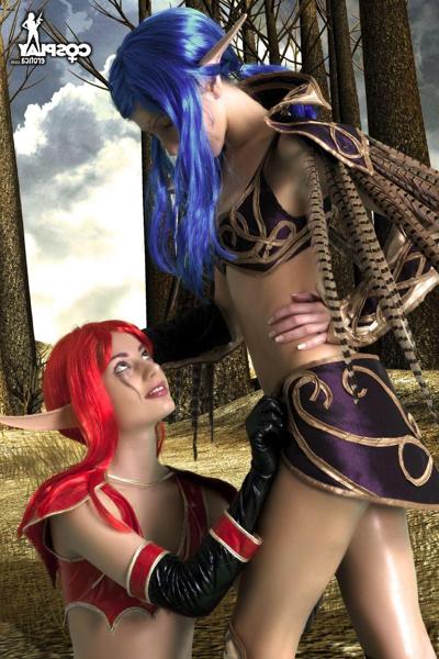 16P Pictures of Marylin and Angela doing an incredible WoW cosplay set