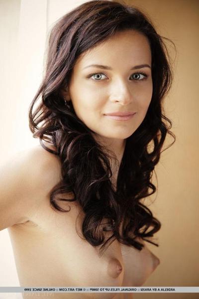 18P Brunette teen Ardelia A picks up the phone to call you for a booty call