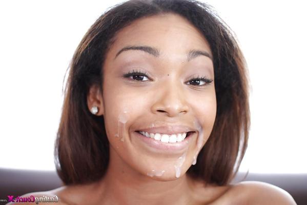 16P Ebony amateur girl Vivica Johnson dose an first class blowjob