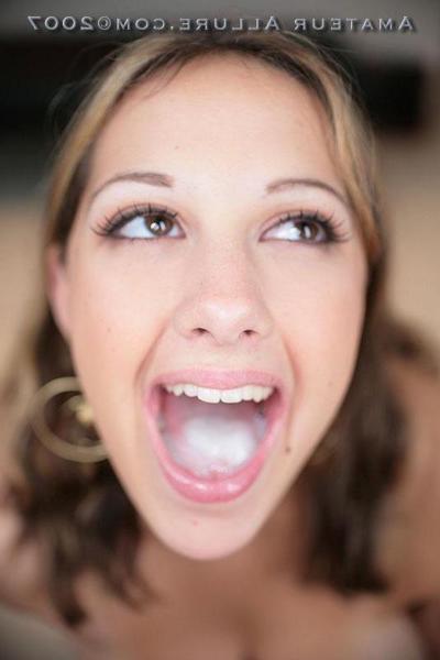 16P Busty teen babe Emma sucks cock and swallows jizz