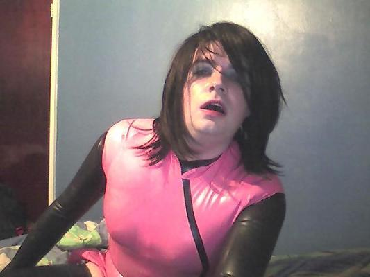 5P Pink Latex Dress