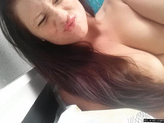 12P Freckles 18 teases in her swee-through panties and sweater