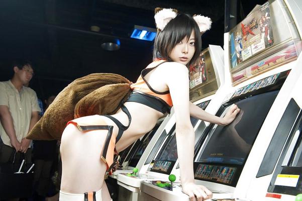 5P Iiniku ushijima cosplay, Makoto Nanaya blazblue