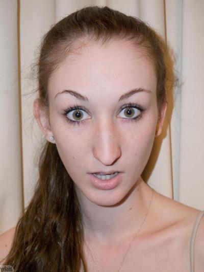 12P Redhead coed Haley Gladwell invites you into her dorm room