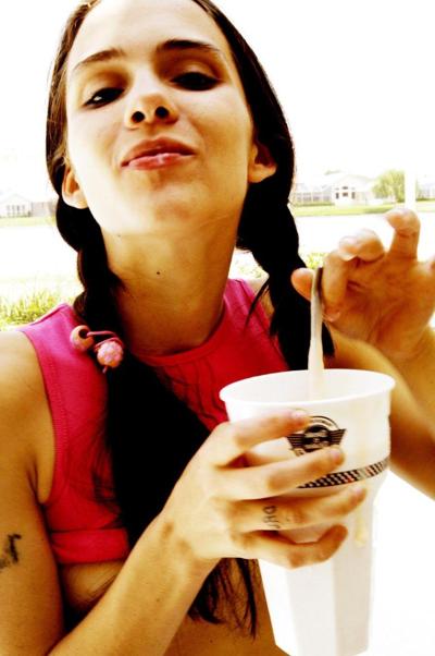 16P Pictures of a cute teen in pigtails