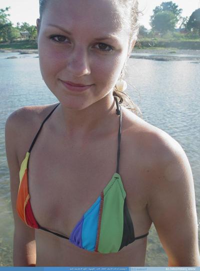 20P Pictures of teen cutie Josie Model showing off in a bikini