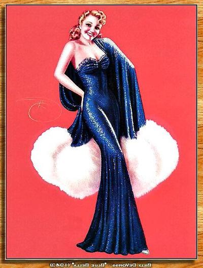 22P Vintage pin-up drawings 4 (non-nude)