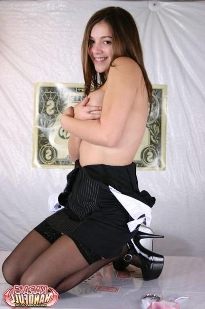 18P Kara dressed up as a sexy secretary