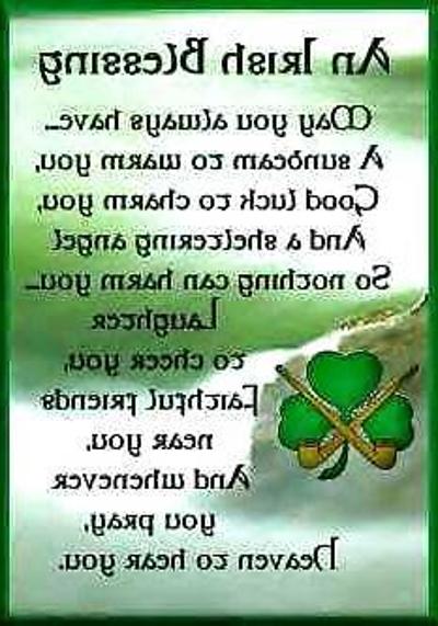 6P For my husband an Irish Blessing from way back.