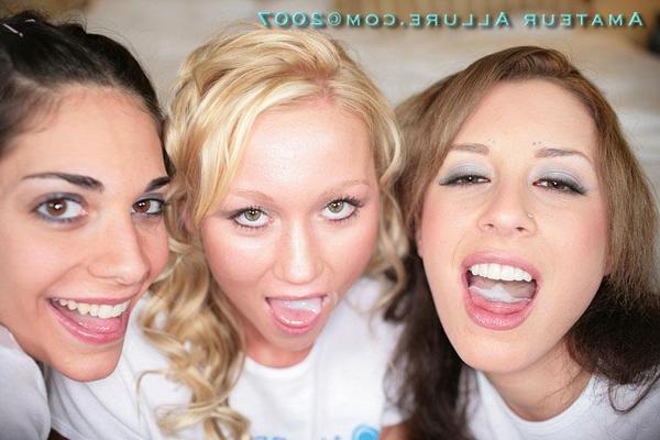 16P Three gorgeous teen babes uck and suck cock