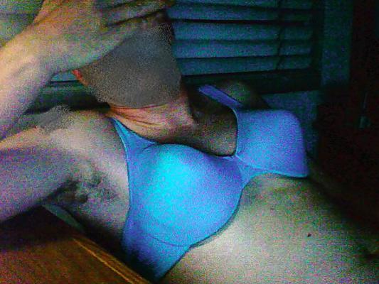 13P Masturbating in Blue Bra