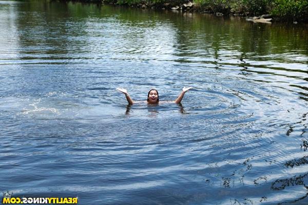20P Brunette hottie Penny Nichols gets her ass fucked on a boat