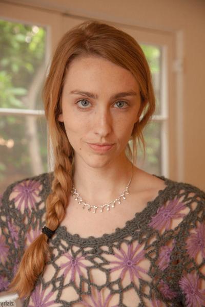12P Hot model Phoebe Keller teases in her loose knit dress