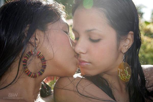 16P Hot teen girl Ruth and Zaza have a private pool party and you're invited