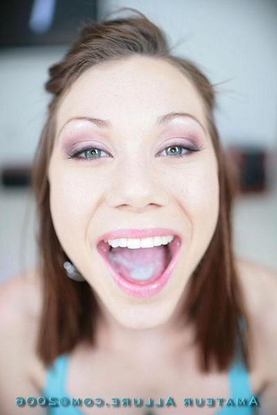 16P Teen beauty Melody poses before going down on a hard cock
