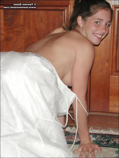 20P Pics of Tawnee Stone flashing in her wedding dress