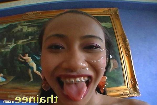 16P Pictures of Thainee getting her mouth and pussy fucked hard