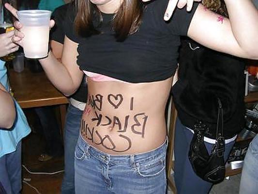 25P Brianyboy white women with writing!
