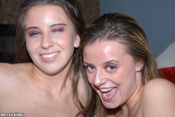 20P Pictures of Kelli and Denice sharing a cock and jizz
