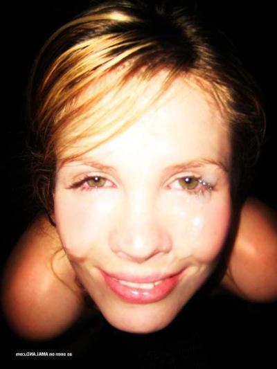 15P Pictures of a slutty blond teen sucking cock for cum