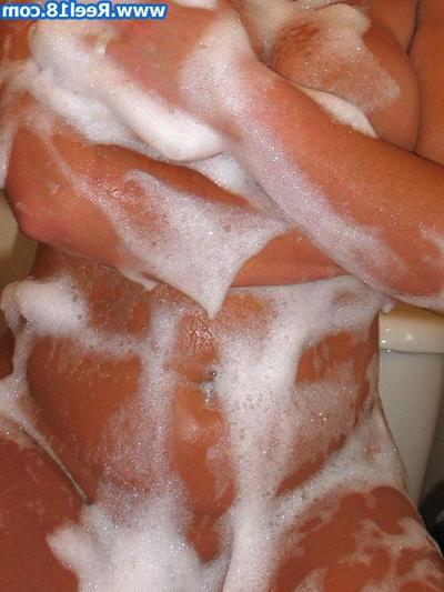 16P Big tit brunette teen in shower