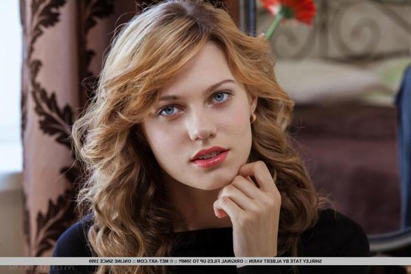 18P Redhead teen Shirley Tate dresses in her sexy lingerie for you in "Tosada"