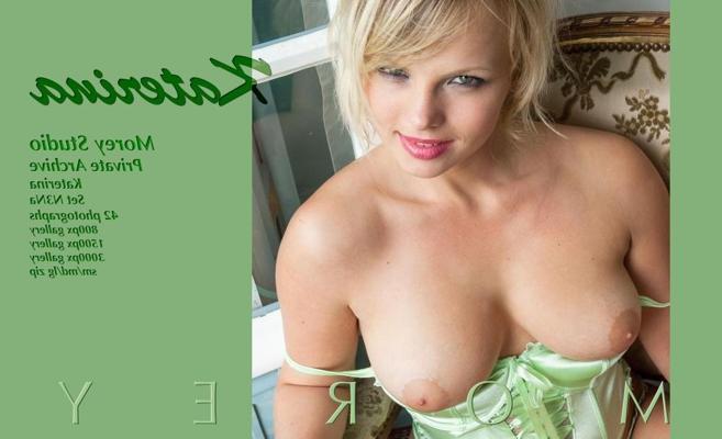 10P Blonde girl Katerina flashes and teases in her corset