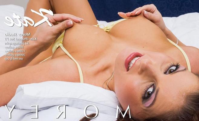 10P Busty brunette Kate shows you her hot nude body in bed