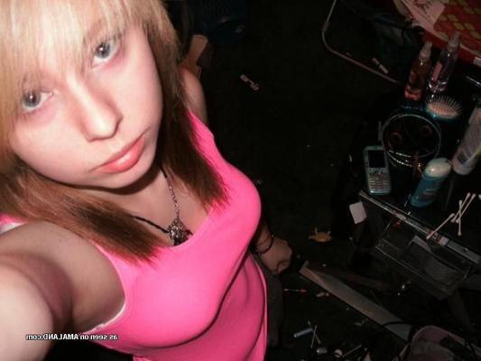 14P Amateur emo babe strips naked in the bedroom