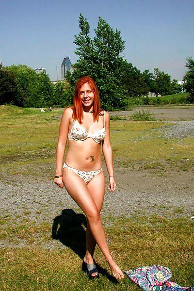 9P Flasher rachel out and about photos
