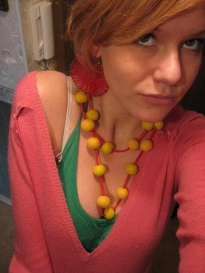 14P Girlfriend teasing and posing while showing her hot cleavage