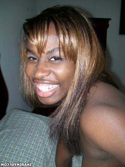 12P Black busty girlfriend shows off her real tits as she strips naked while taking selfies